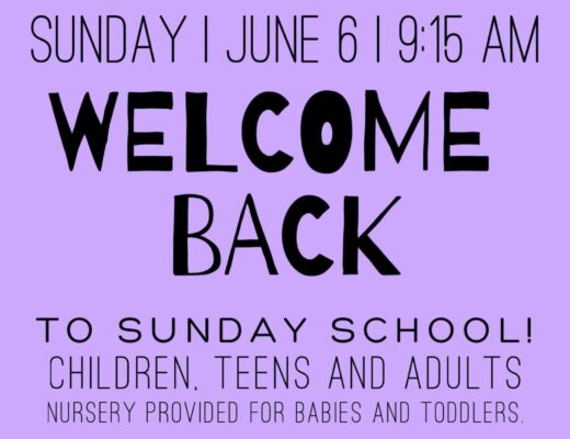 Sunday School Welcome